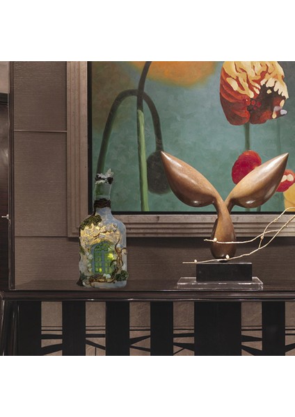 Masa Dekorasyonu Için Reçine Işık Şişesi Figürin El Sanatları (Yurt Dışından) indirimleri