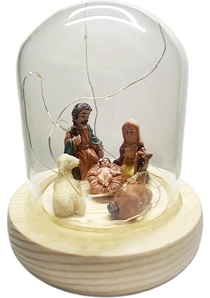LED Işıkları ile Doğuş Sahnesi Noel Dekorasyonu Için Isa Doğum Süsleme (Yurt Dışından) modelleri