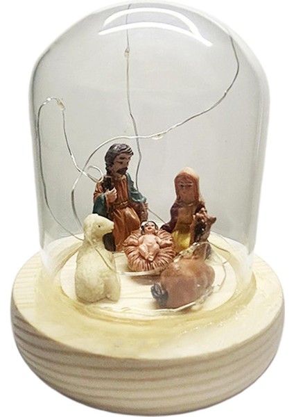 LED Işıkları ile Doğuş Sahnesi Noel Dekorasyonu Için Isa Doğum Süsleme (Yurt Dışından) fırsatları