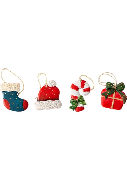 Arkadaş Için 4x Kolye Asılı Reçine Süsleme Dekorasyonu (Yurt Dışından)