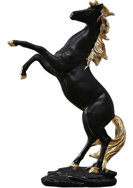 At Heykeli Figürinler Fengshui Mobilya Masaüstü Dekor Siyah Için Koleksiyon (Yurt Dışından) fiyatları