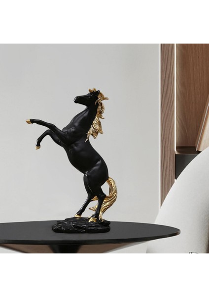 At Heykeli Figürinler Fengshui Mobilya Masaüstü Dekor Siyah Için Koleksiyon (Yurt Dışından) fırsatları