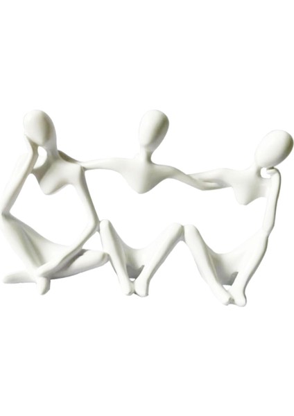 Thinker Reçine Heykelleri Koleksiyon Heykel El Sanatları Ofis Mağazası Süslemeleri Beyaz (Yurt Dışından) fiyatları