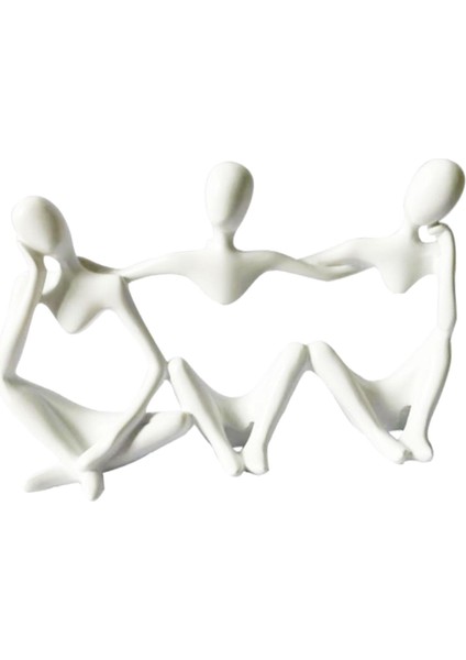 Thinker Reçine Heykelleri Koleksiyon Heykel El Sanatları Ofis Mağazası Süslemeleri Beyaz (Yurt Dışından) modelleri