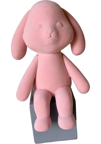 Tavşan Figürin Tavşan Figürü Reçine Heykeli Kitaplık Masaüstü Ev Dekoru Pembe Oturma Sandalyeye Otur (Yurt Dışından) fiyatları