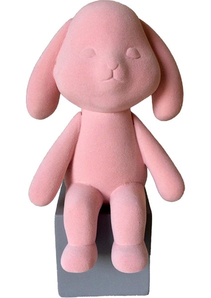 Tavşan Figürin Tavşan Figürü Reçine Heykeli Kitaplık Masaüstü Ev Dekoru Pembe Oturma Sandalyeye Otur (Yurt Dışından) modelleri