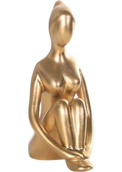 Yoga Pose Heykel Figürine Kabine Için Küçük Dekor Manevi Oda Kitaplık Stili A (Yurt Dışından)