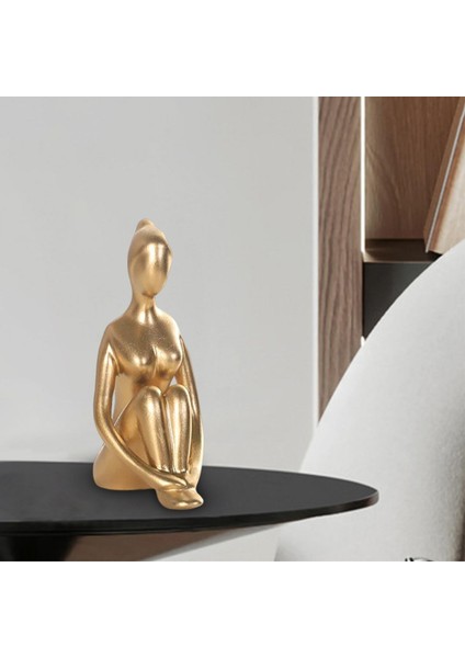 Yoga Pose Heykel Figürine Kabine Için Küçük Dekor Manevi Oda Kitaplık Stili A (Yurt Dışından) modelleri