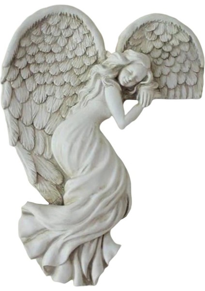 Retro Cherub Angel Heykelleri Heykelcik Heykeli Sol (Yurt Dışından)