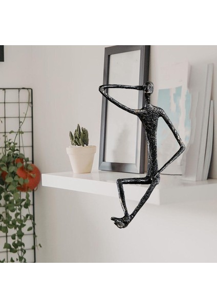 Nordic Insan Heykelcik Metal Heykeli Ev Kitaplık Masası Dekor B 19X7.5X28CM Için (Yurt Dışından) fiyatları