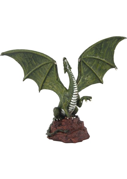 Retro Yeşil Ejderha Figürin Modeli Heykel Ofis Odası Dekor Zanaat 5.5 '' (Yurt Dışından)