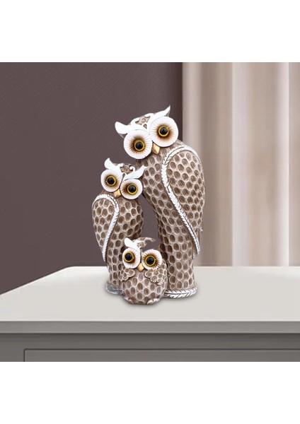 Masaüstü Baykuş Aile Heykeli Dekorasyon Ev Dekoru Baykuş Aşıkları Mutfak Kahverengi Için Hediyeler (Yurt Dışından) indirimleri