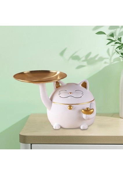 Saatler, Mücevherler, Ruj Tutucu Holdotlar Için Kedi Heykel Masası Depolama Sanat Figürinleri (Yurt Dışından) indirimleri