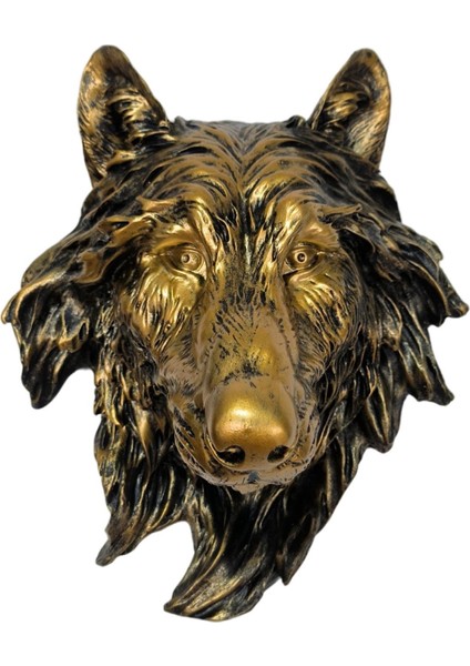 Gerçekçi 3D Hayvan Head Statue Büst Heykel Heykel Çubuğu Dekor Süsü 20.5X13.5X25CM (Yurt Dışından) fiyatları