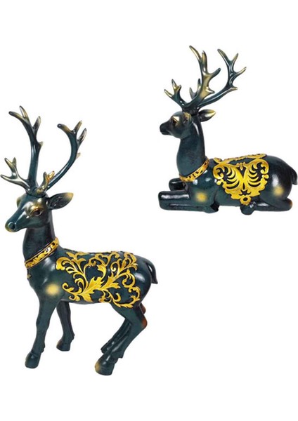 2x Nordic Noel Ren Geyiği Figürinler Tv Dolabı Için El Sanatları (Yurt Dışından) fiyatları