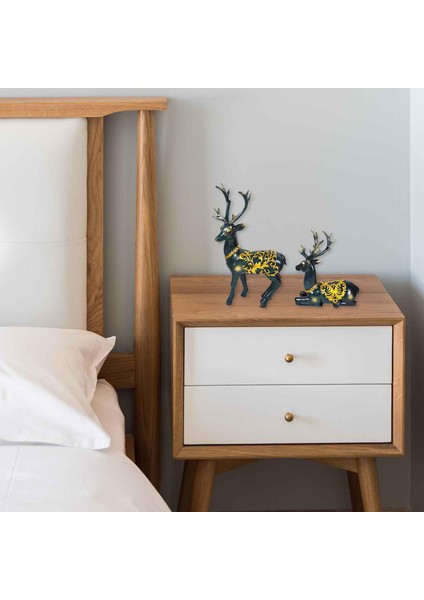 2x Nordic Noel Ren Geyiği Figürinler Tv Dolabı Için El Sanatları (Yurt Dışından) indirimleri