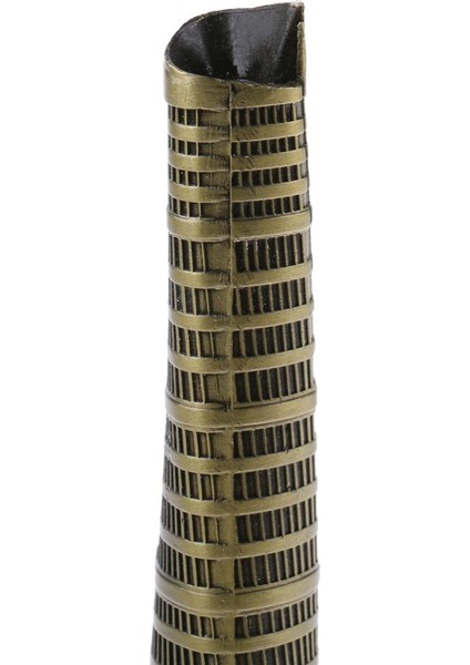 Vintage Bronz Dünyaca Ünlü Bina Mimarlık Modeli, Bina Modeli Heykeli Koleksiyon Figürin Ev Masaüstü Dekoru - 15CM Çin Şangay Kulesi (Yurt Dışından) modelleri