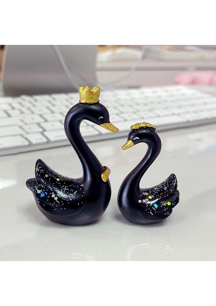 Minyatür Swan Heykeli Heykel Sanat Tablosu Gösterge Tablosu (Yurt Dışından) modelleri