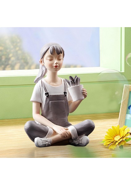 Kız Heykel Heykel Kızlık Süsü Heykel Yatak Odası Ev Dekorasyonu 11X9X15CM (Yurt Dışından) fiyatları