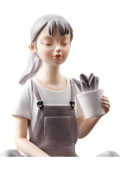 Kız Heykel Heykel Kızlık Süsü Heykel Yatak Odası Ev Dekorasyonu 11X9X15CM (Yurt Dışından) modelleri