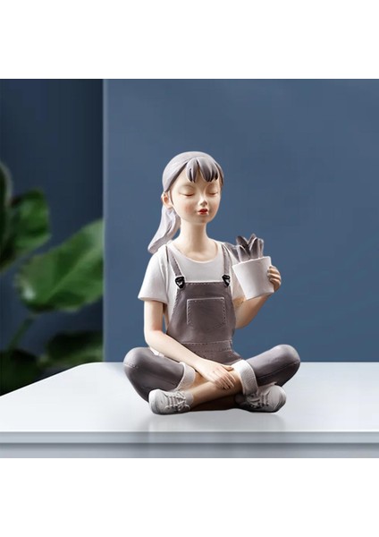 Kız Heykel Heykel Kızlık Süsü Heykel Yatak Odası Ev Dekorasyonu 11X9X15CM (Yurt Dışından) indirimleri