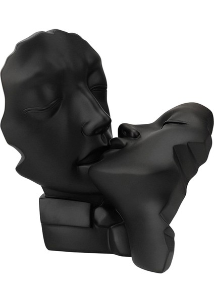 Reçine Heykel Severler Soyut Heykel Figürinleri Romantik Sanat Aksan Kabini Siyah (Yurt Dışından)