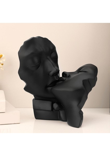 Reçine Heykel Severler Soyut Heykel Figürinleri Romantik Sanat Aksan Kabini Siyah (Yurt Dışından) fiyatları