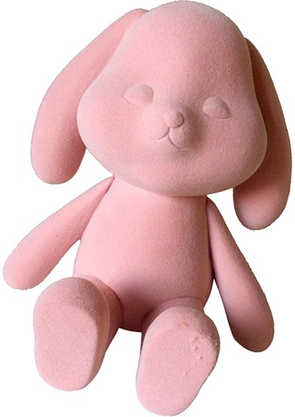 Tavşan Figürin Tavşan Figürü Reçine Heykeli Kitaplık Masaüstü Ev Dekoru Pembe Oturur (Yurt Dışından) modelleri