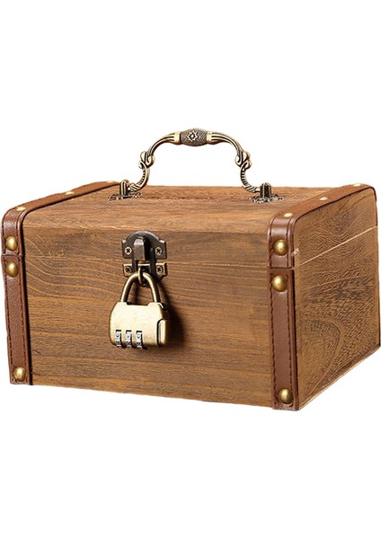 Vintage Style Piggy Bank Para Tasarruf Para Tasarrufu Kentler Için Çocuklar Için Hediyeler Büyük Şifre Kilidi (Yurt Dışından)