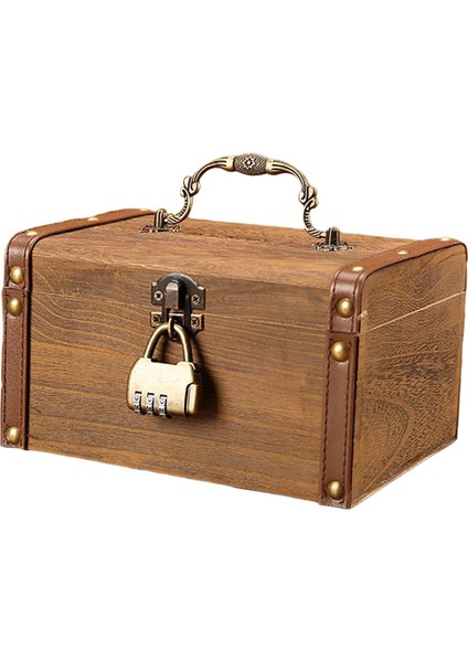 Vintage Style Piggy Bank Para Tasarruf Para Tasarrufu Kentler Için Çocuklar Için Hediyeler Büyük Şifre Kilidi (Yurt Dışından) fiyatları