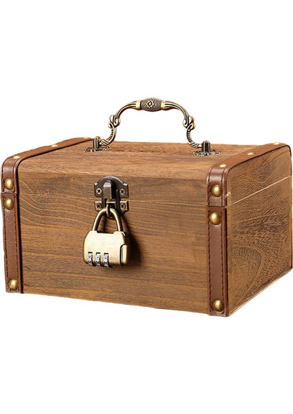 Vintage Style Piggy Bank Para Tasarruf Para Tasarrufu Kentler Için Çocuklar Için Hediyeler Büyük Şifre Kilidi (Yurt Dışından) modelleri