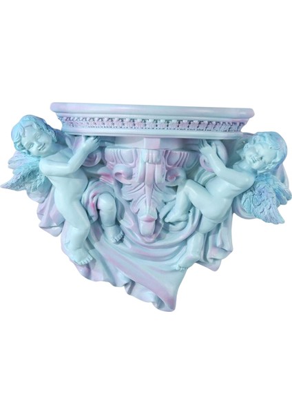 Çok Işlevli Duvar Yüzen Raf Ekran Heykel Oturma Odası Ev Dekor Açık Mavi (Yurt Dışından) fiyatları