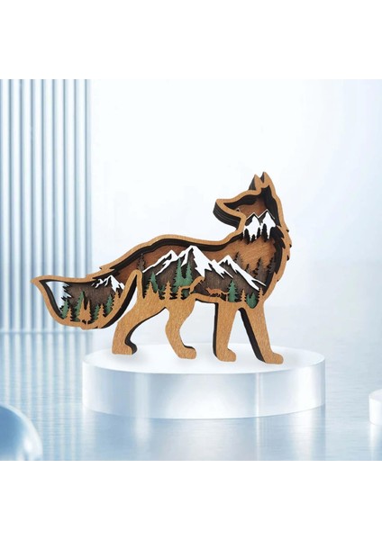 Ahşap Tilki Heykel Heykel Hayvan Figürin Pencere Koleksiyonları Ev Dekor (Yurt Dışından) fiyatları