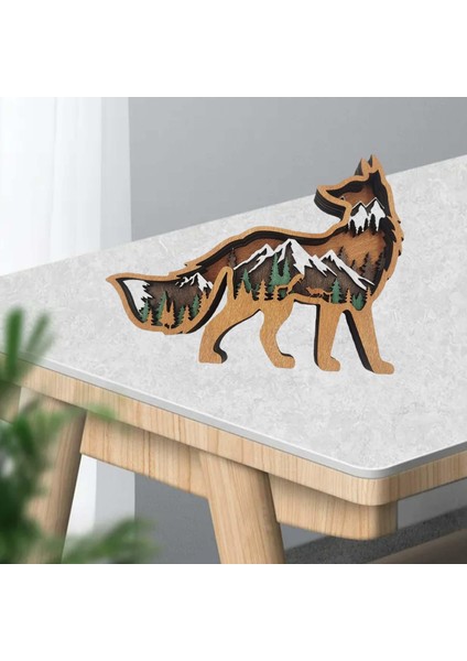 Ahşap Tilki Heykel Heykel Hayvan Figürin Pencere Koleksiyonları Ev Dekor (Yurt Dışından) fırsatları