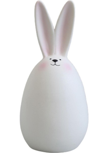 Güzel Paskalya Tavşanı Figürinler Bahçe Bahçesi Süsleme Penceresi Için Tavşan Heykeli C 15CM Allık (Yurt Dışından)