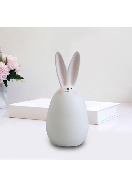 Güzel Paskalya Tavşanı Figürinler Bahçe Bahçesi Süsleme Penceresi Için Tavşan Heykeli C 15CM Allık (Yurt Dışından) fırsatları