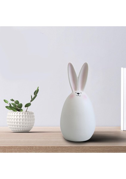 Güzel Paskalya Tavşanı Figürinler Bahçe Bahçesi Süsleme Penceresi Için Tavşan Heykeli C 15CM Allık (Yurt Dışından) indirimleri
