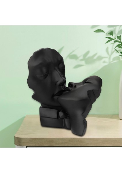 Reçine Heykel Severler Soyut Heykel Figürinleri Romantik Sanat Aksan Kabini Siyah (Yurt Dışından) fırsatları