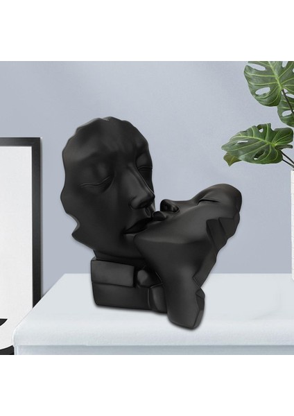 Reçine Heykel Severler Soyut Heykel Figürinleri Romantik Sanat Aksan Kabini Siyah (Yurt Dışından) indirimleri