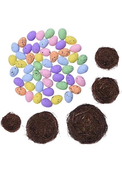 Mini Paskalya Rattan Dokuma Renkli Yumurta Props Dıy (Yurt Dışından) fiyatları