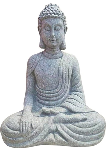 Reçine Meditasyon Buda Tealight Tutucu Mum Tutucu Büyük Büyük Meditasyon Buda Için Bahçe Heykeli (Yurt Dışından)