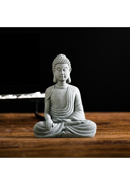 Reçine Meditasyon Buda Tealight Tutucu Mum Tutucu Büyük Büyük Meditasyon Buda Için Bahçe Heykeli (Yurt Dışından)