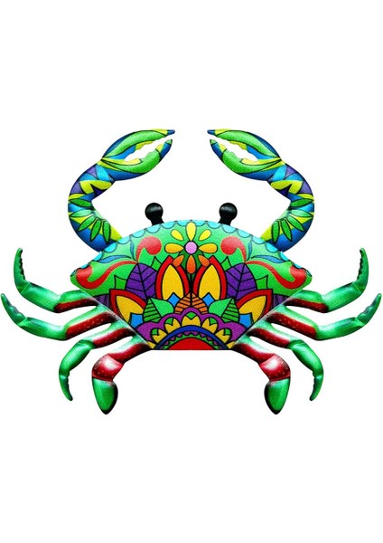 Metal Duvar Sanat Dekoru Açık Deniz Dekoratif Heykel Plak Yeşili (Yurt Dışından)