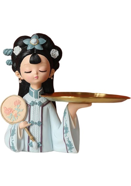 Kız Heykel Giriş Anahtarı Tutucu Meyve Şekeri Ev Depolama Ana Masa Dekoru L Tepsisi (Yurt Dışından) fiyatları