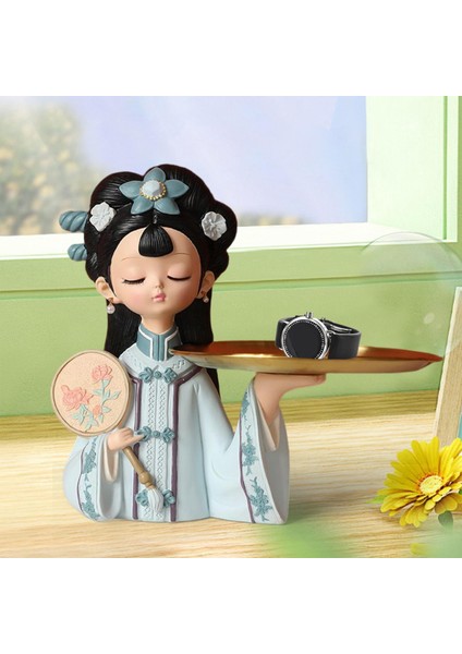 Kız Heykel Giriş Anahtarı Tutucu Meyve Şekeri Ev Depolama Ana Masa Dekoru L Tepsisi (Yurt Dışından) fırsatları