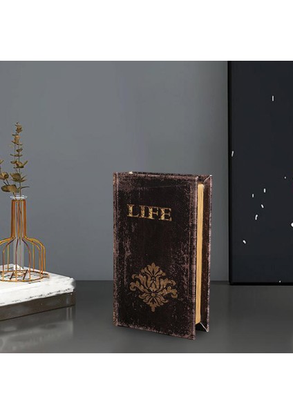 Simülasyon Kitabı Süsler Depolama Kutusu Ahşap Kitaplık Oturma Odası Otel Yaşamı (Yurt Dışından) fırsatları