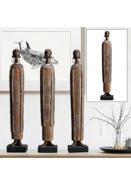Afrika Figürinler Modern Ev Oturma Odası B (Yurt Dışından) indirimleri