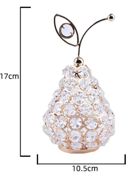 Kristal Meyve Süslem Armut Figürinler Masa Masa Üstü Dekorasyon Sekizgen Boncuklar (Yurt Dışından) modelleri