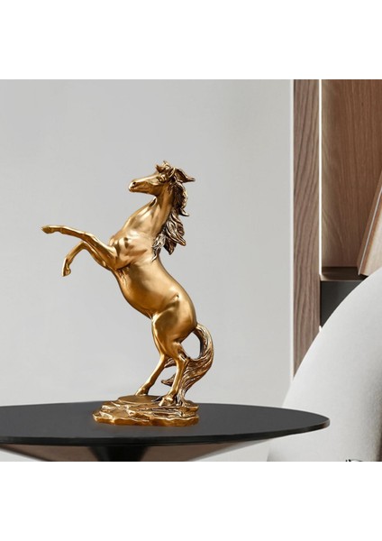 At Heykeli Figürinler Fengshui Masaüstü Dekor Altın Için Koleksiyon (Yurt Dışından) fırsatları