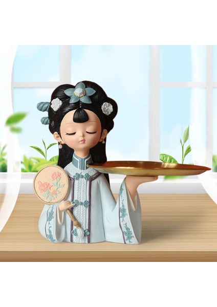 Kız Heykel Giriş Anahtarı Tutucu Meyve Şekeri Ev Depolama Ana Masa Dekoru L Tepsisi (Yurt Dışından) indirimleri